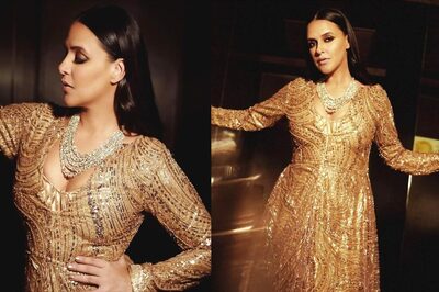 Neha Dhupia’s Golden Gown Screams Her Love For All Things Sequined