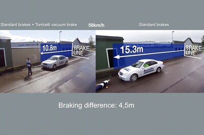New vaccum braking concept could help reduce road accidents
