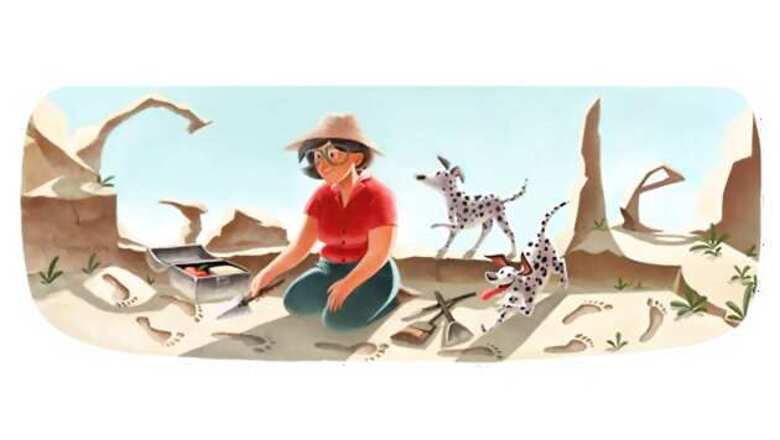 Google doodles Mary Leakey's 100th birthday