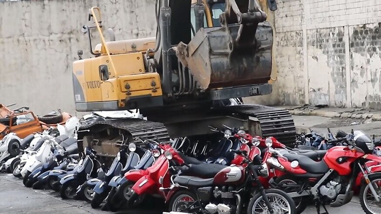 Philippines President Rodrigo Duterte Destroys 122 Premium Motorcycles Worth Rs 43 Crore [Video]