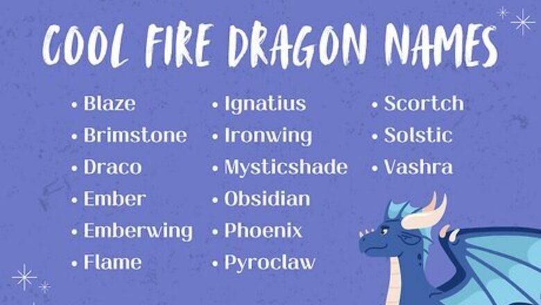 Fierce & Creative Fire Dragon Names