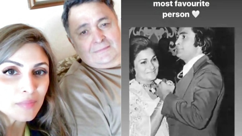 Reunited With His Favourite Person: Riddhima Posts Throwback Pic Of Rishi Kapoor With Krishna Raj