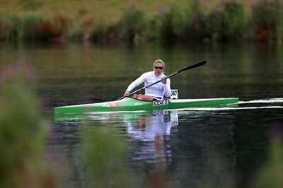 Hungary canoer Danuta Kozak wins women's K-1 500