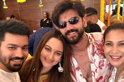 Sonakshi Sinha Is All Smiles With Fiance Zaheer Iqbal In New Photo From Mehendi Ceremony