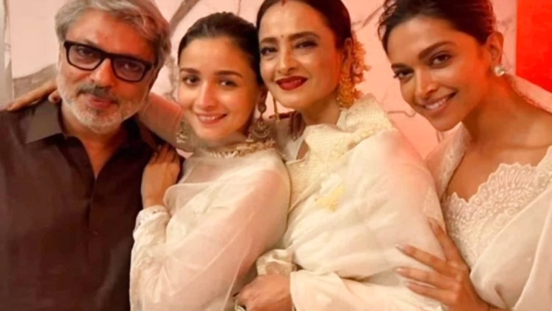 Alia Bhatt, Rekha, Deepika Padukone And SLB Smile In Unseen Pic From Gangubai Kathiawadi Screening