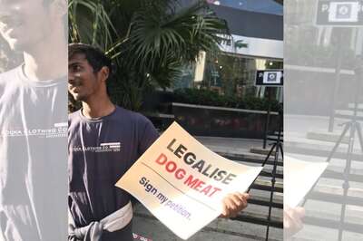 Bengaluru Man With Sign 'Legalise Dog Meat' Gets Roasted on 'X', Here's the Story