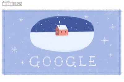 Google puts up the third Happy Holidays doodle