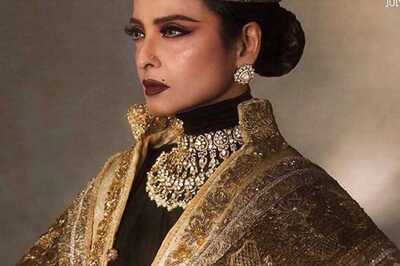 Rekha Looks Regal, Dons A Crown As She Poses For An International Magazine