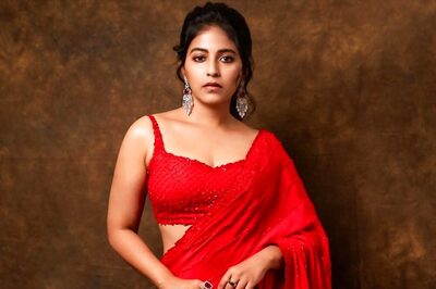 Actress Anjali's Red Silk Saree Is The Perfect Wedding Wear