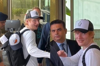 Ed Sheeran Waves At Paps As He Leaves Mumbai After The Concert, Video Goes Viral