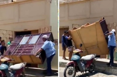 Bizarre Video Of Man Transporting Wardrobe On Bike Has Anand Mahindra's Attention