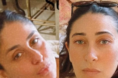 Kareena Kapoor and Karisma Kapoor Are Upto Something 'Fishy' At Randhir Kapoor's Home; See Pics