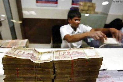 Rupee trims some initial gains; up 45paise vs dollar in late morning deals