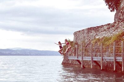 Mira Rajput Just Cannot Resist Jumping Into Freezing Lake In Switzerland; Shares Photo