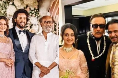 Rajinikanth, Jackie Shroff Attend Aishwarya Arjun-Umapathy Ramaiah's Wedding Reception; Photos