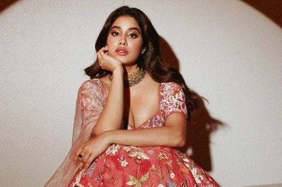 Janhvi Kapoor Exudes Wedding Glamour in Golden Maroon Lehenga