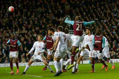 Ogbonna's header in extra time sees West Ham United stun Liverpool in FA Cup