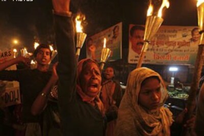 Bhopal gas tragedy victims hold torch rally