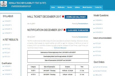 KTET 2017 Hall Tickets Released, Download Now from ktet.kerala.gov.in, Test on 28th & 30th December 2017