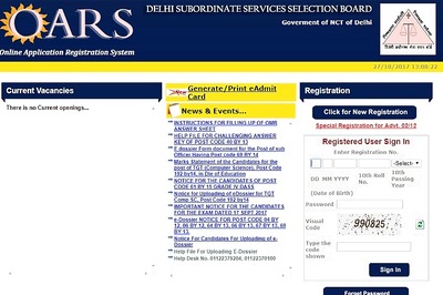 DSSSB Recruitment 2017 Online Application Process Starts November 1st 2017 at dsssbonline.nic.in