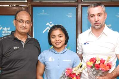 Sports Authority of India Felicitates World Cadet Judo Champion Linthoi Chanambam