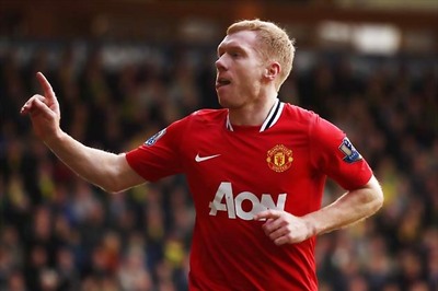 Scholes to return for Man United against Villa