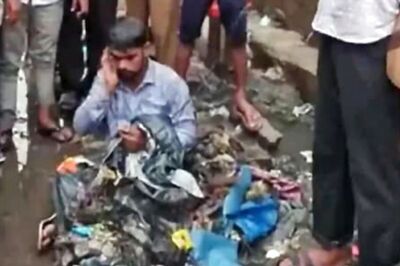 Sena MLA Dumps Garbage on Contractor, Makes Him Sit on Waterlogged Road for 'Improper' Drainage Work