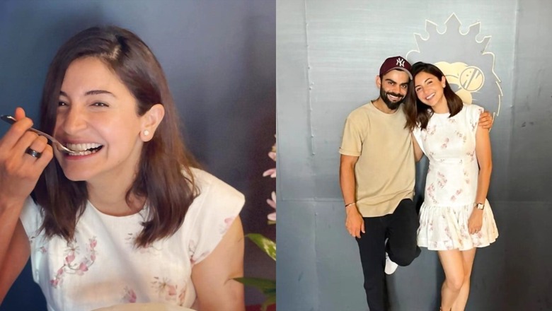 Anushka Sharma Happily Takes a Bite From Her B'day Cake, Gives 'Cheesy' Reply to Hubby Virat Kohli