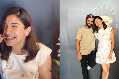 Anushka Sharma Happily Takes a Bite From Her B'day Cake, Gives 'Cheesy' Reply to Hubby Virat Kohli