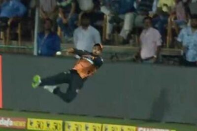 WATCH: 'Flying Tiger' Manish Pandey Saves a SIX to Help His Team Win Maharaja Trophy KSCA T20