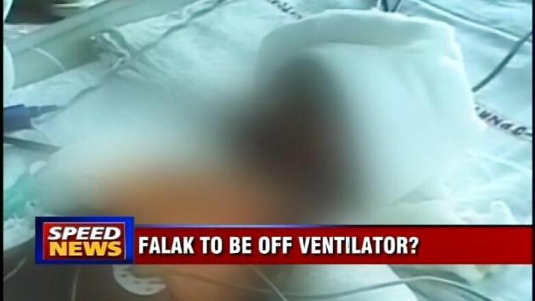 Falak off ventilator, shows marginal improvement