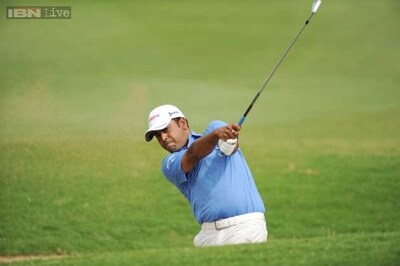 Indian golfer Anirban Lahiri struggles at The Open