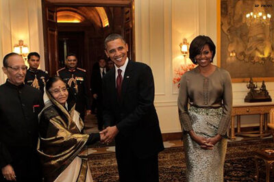 Obamas attend President's grand banquet