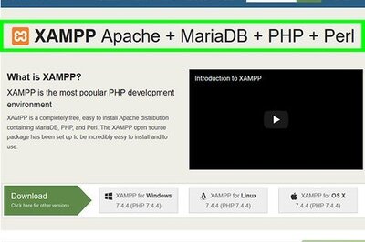How to Set up a Personal Web Server with XAMPP