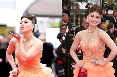 Cannes 2023: Urvashi Rautela Looks Radiant In Orange; Blows Kisses On The Red Carpet