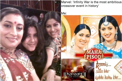 Ekta Kapoor Shares Meme Comparing Avengers Infinity War with Kyunki-Kahaani Crossover, Smriti Irani Reacts