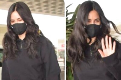 Katrina Kaif Turns Heads in Her All-black Stylish Tracksuit at the Airport