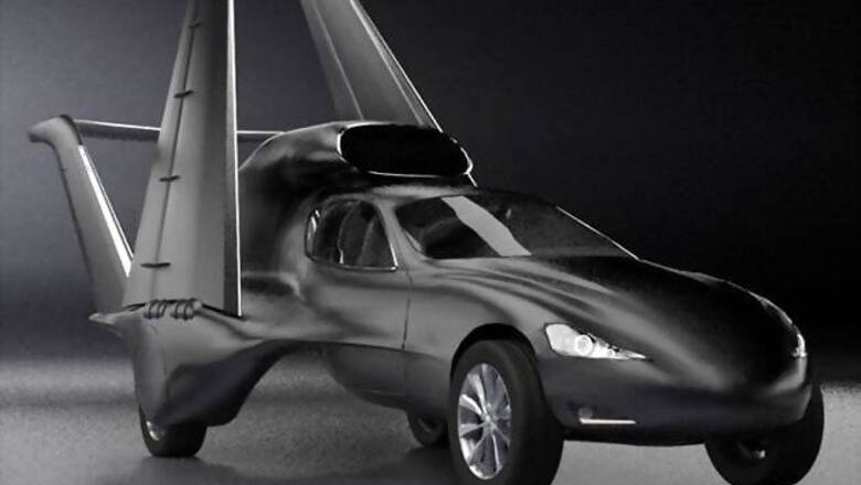 A jet-propelled car that could fly at 880 km per hour