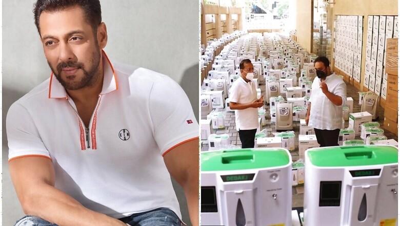 Salman Khan Shares Pic of 500 Oxygen Concentrators to be Given for Free for Covid-19 Emergency