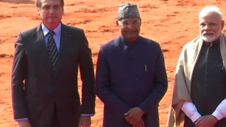 In India for 71st Republic Day, Brazilian Prez Bolsonaro Receives Grand Reception at Rashtrapati Bhawan