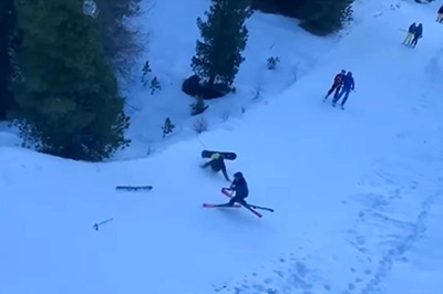 Watch: Snowboarder’s Plunge Downhill Leads To Shocking Series Of Events