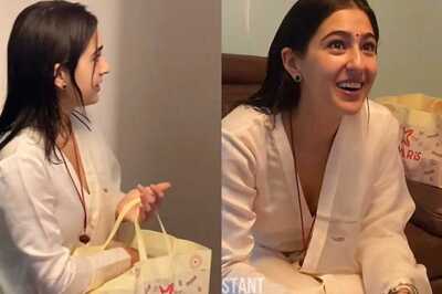 Sara Ali Khan Cuts Cake, Distributes Sweets As She Celebrates Her Birthday With Paps; Watch Video