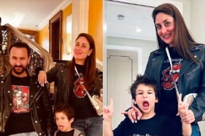 Kareena Kapoor, Saif Ali Khan And Taimur Don Matching Outfits As They Head To A Rolling Stones Concert